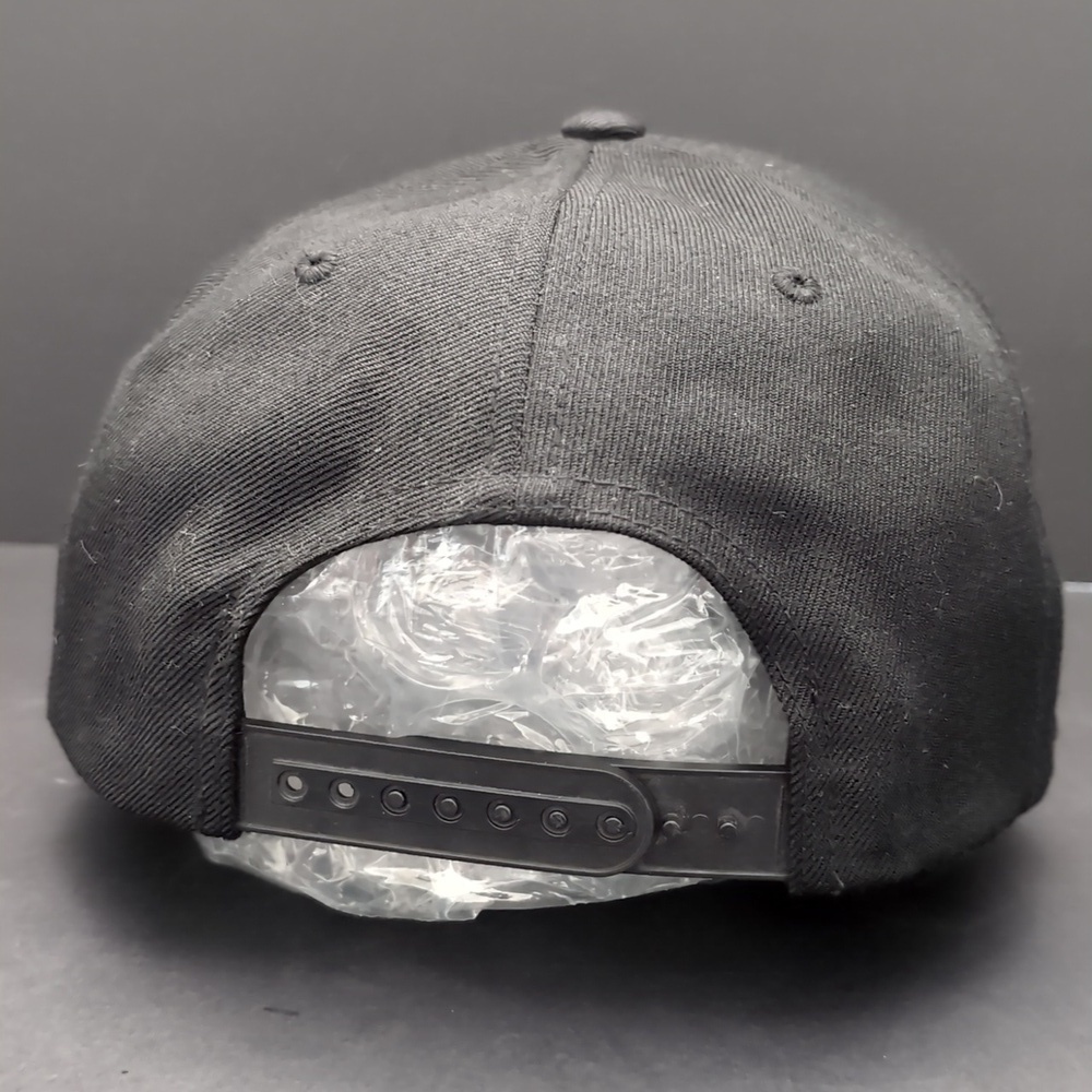 Toby Mac,Yupoong The Classic Men's Black/Floral Snapback Flat Bill Hat. - Picture 5 of 9